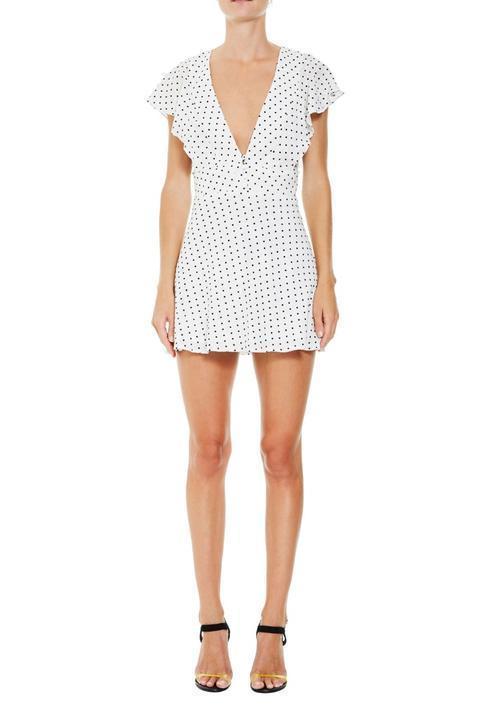 Bec & Bridge Petit Miam Plunge Dress Print Size 6 photo 4