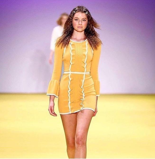 Alice McCall I'm Here Mini Dress Turmeric Yellow Size 10 photo 3