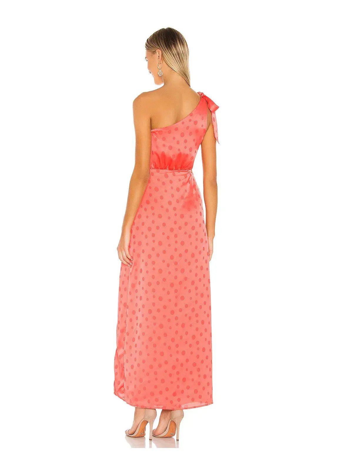 Privacy Please Blake Maxi Dress Hot Coral Size 8 photo 3