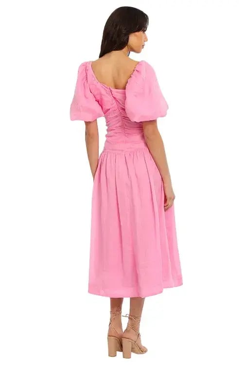 Nicholas Wren Midi Dress Pink Size 10 photo 3