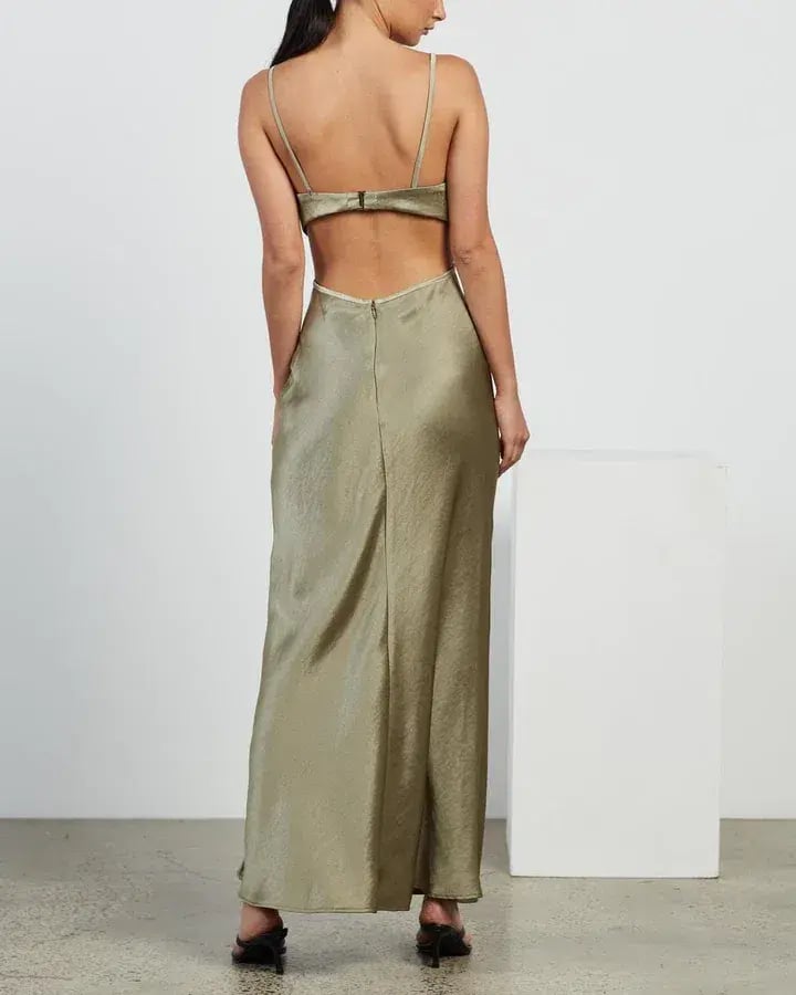 Bec & Bridge Veronique Maxi Dress Sage Size 8 / S photo 3