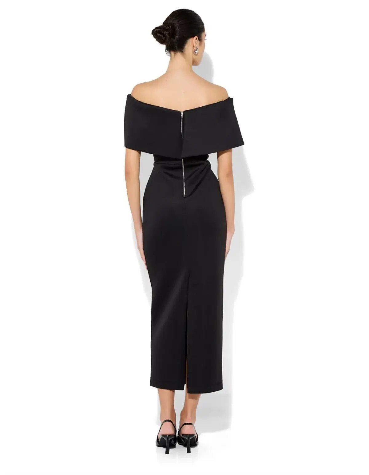 Montique Finlay Off Shoulder Cocktail Dress Black Size 16 photo 2