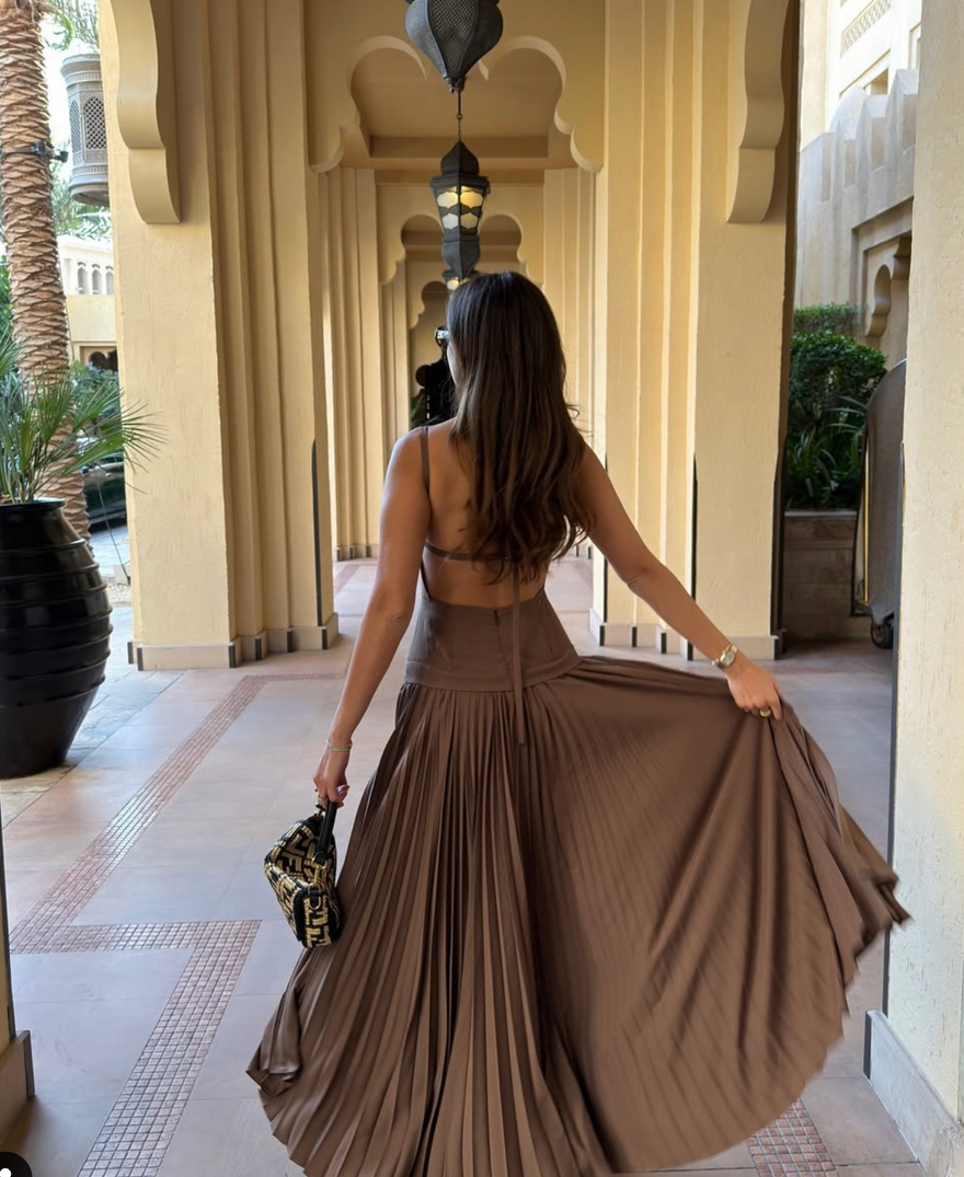 Acler Leasgill Midi Dress Brown photo 3