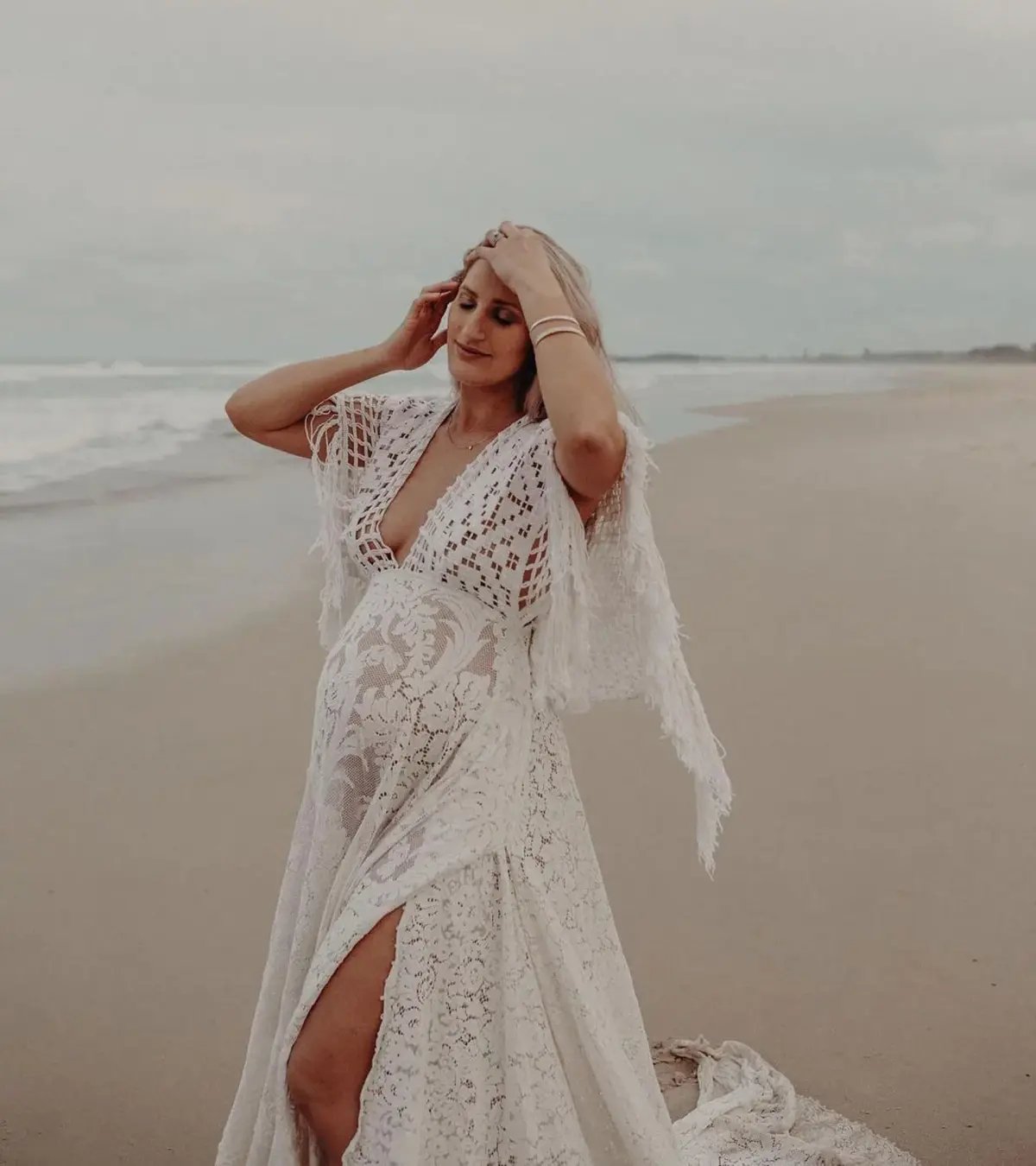 We Are Reclamation 'Bewitched By Boho' Gown White Size 20 photo 10