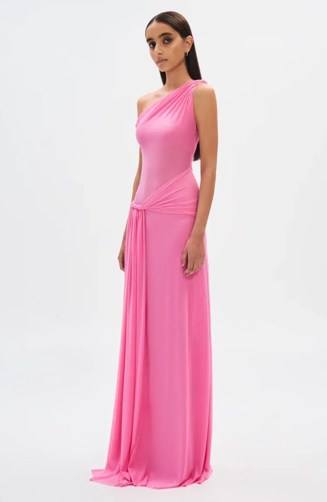 Misha Sisal Mesh Dress Pink Size 8/S photo 2