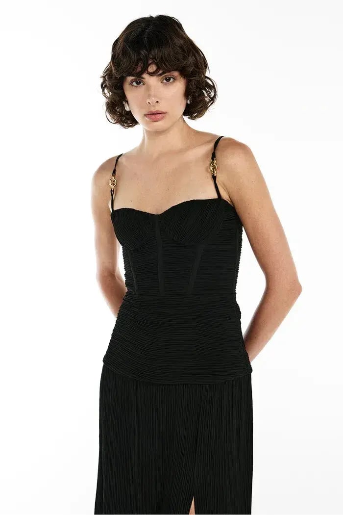 Manning Cartell Double Time Pleat Black Size AU 12 photo 2