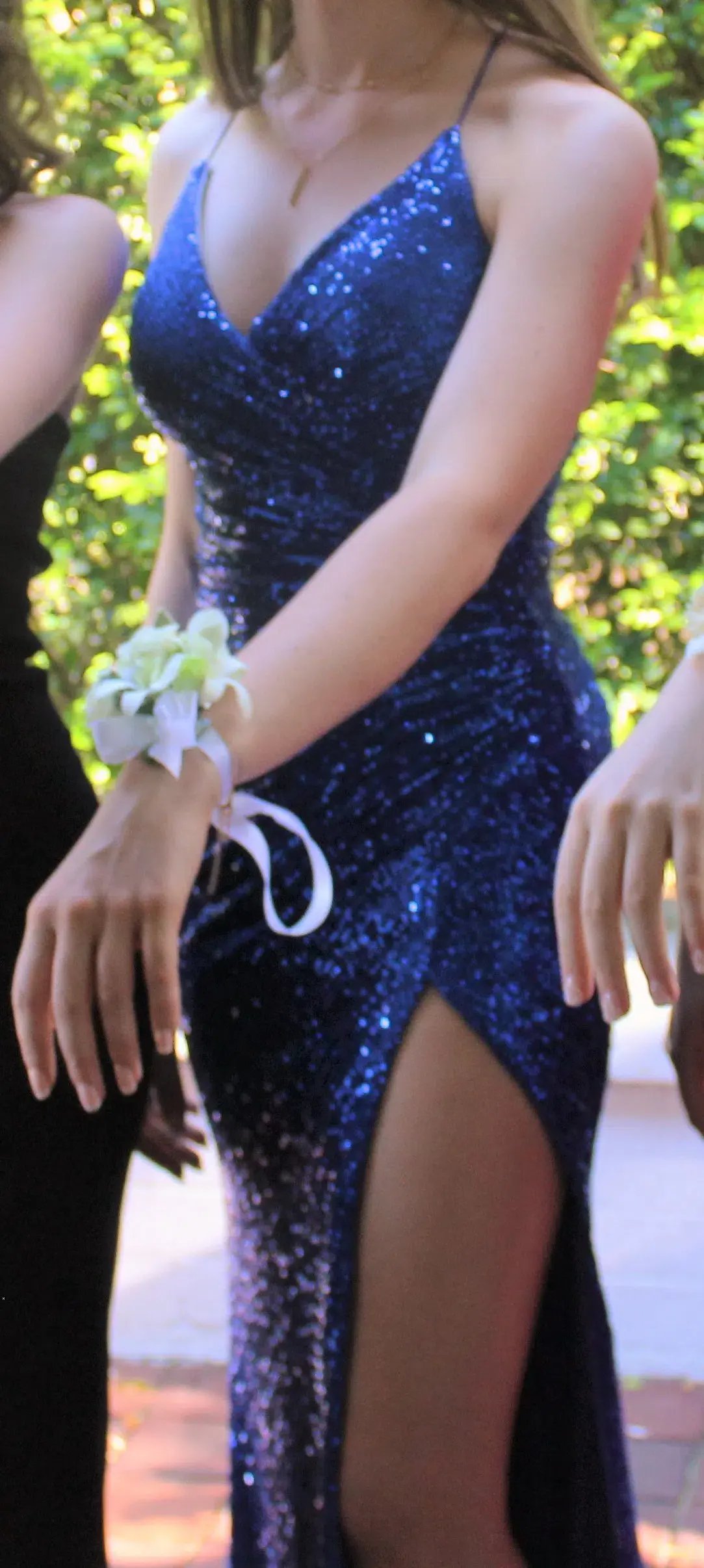 Noire Couture Royal Blue Sequin Gown Size 6 photo 5