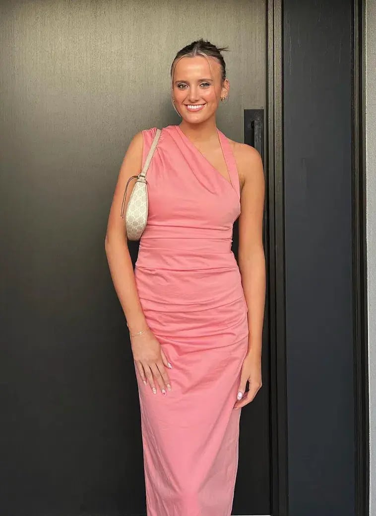 Sir the Label Giacomo Gathered Gown Pink Size 6 photo 6