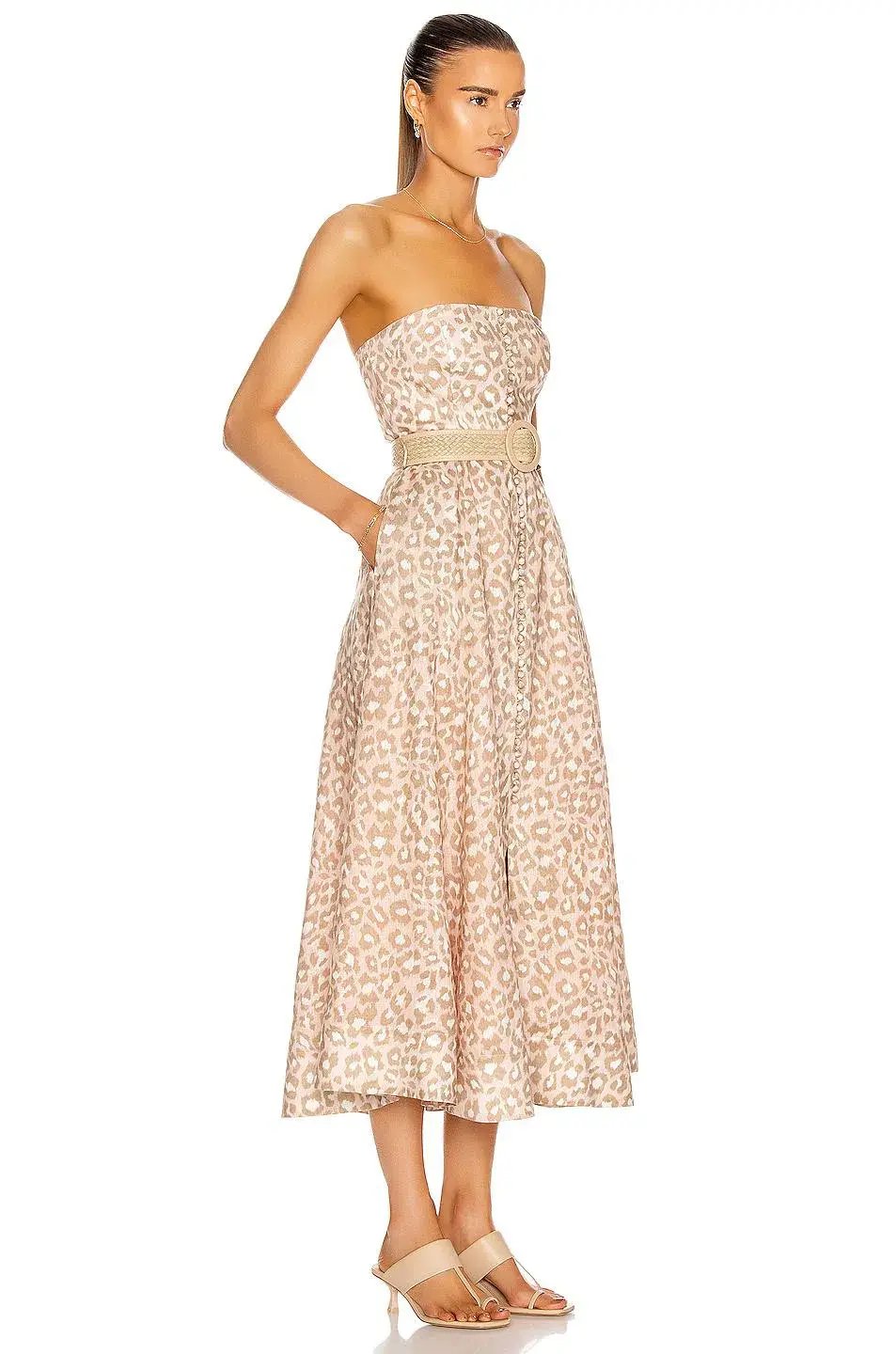 Zimmermann Carnaby Bustier Midi Dress Print Size 0P / AU 6P photo 2