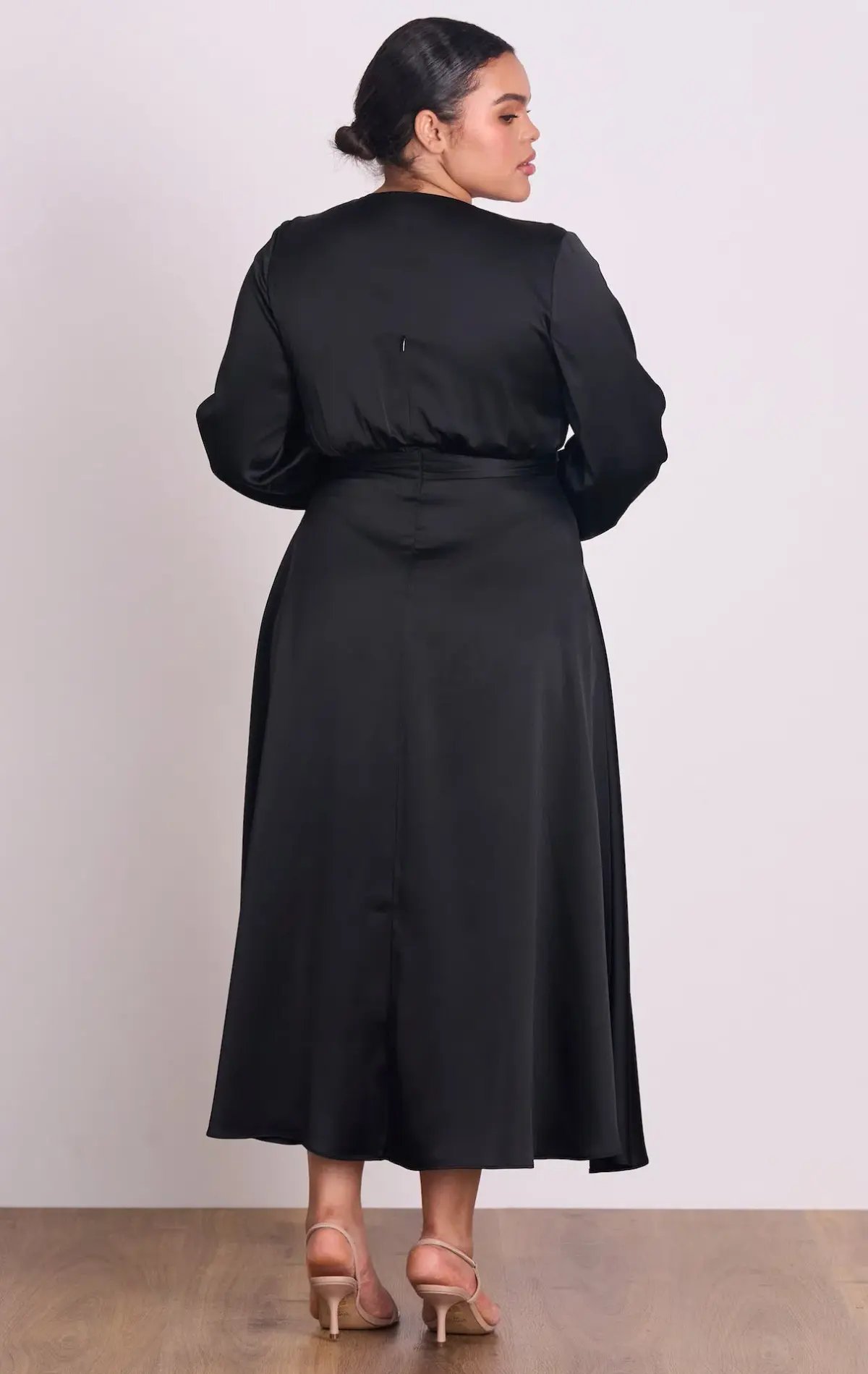 Pasduchas Florence Tie Midi Dress Black Size 16 photo 2