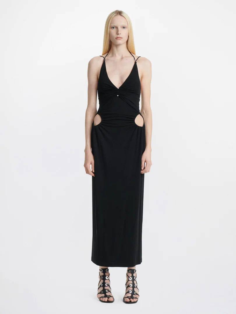 Dion Lee Rivet Pierced Dress in Black photo 2