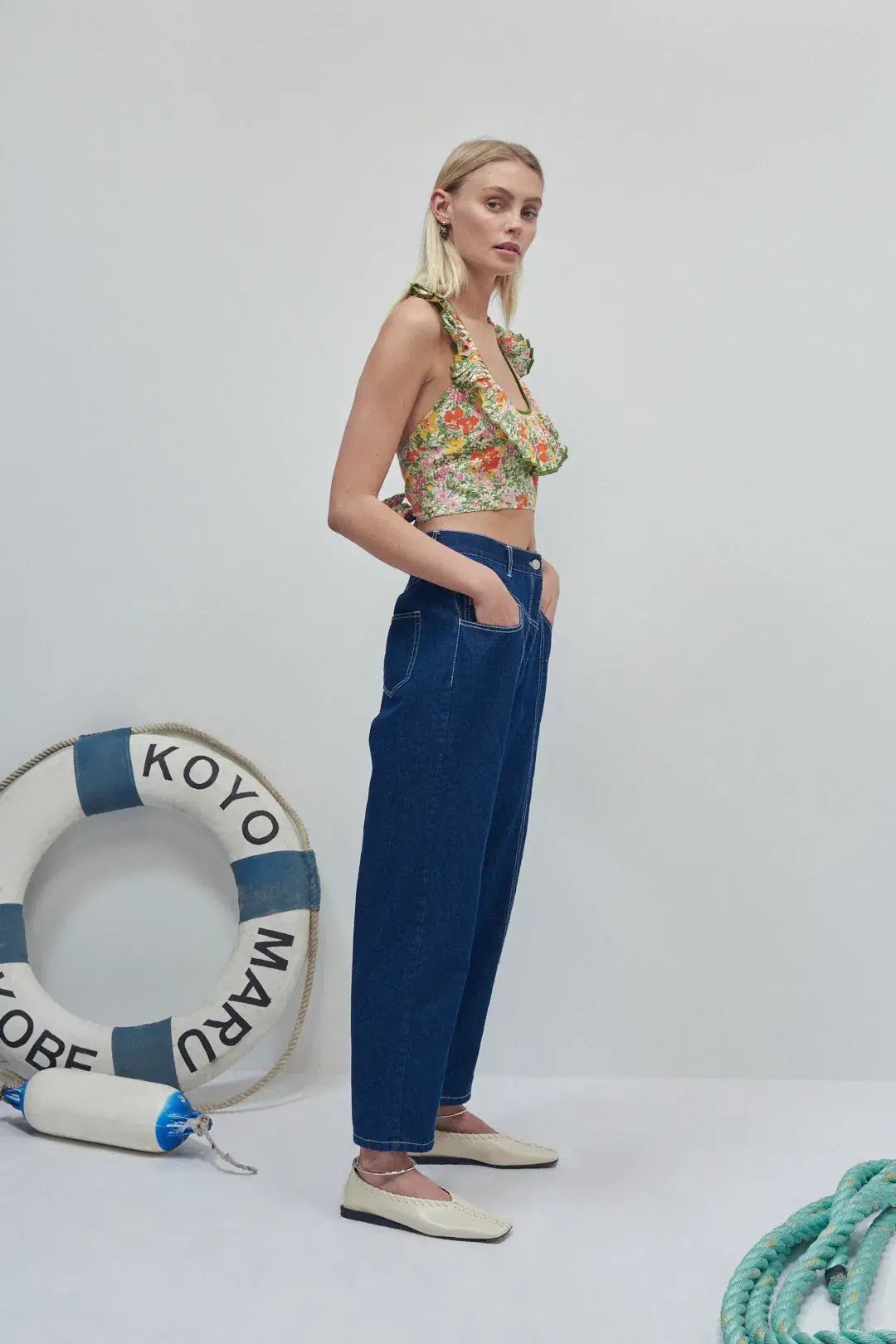 Alemais Cabana Apron Crop Top Multi Size 8 photo 5