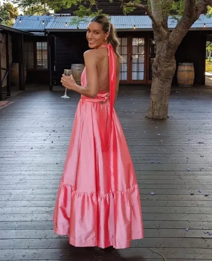 Hansen and Gretal Gateau Gown Pink Size AU 8 photo 6