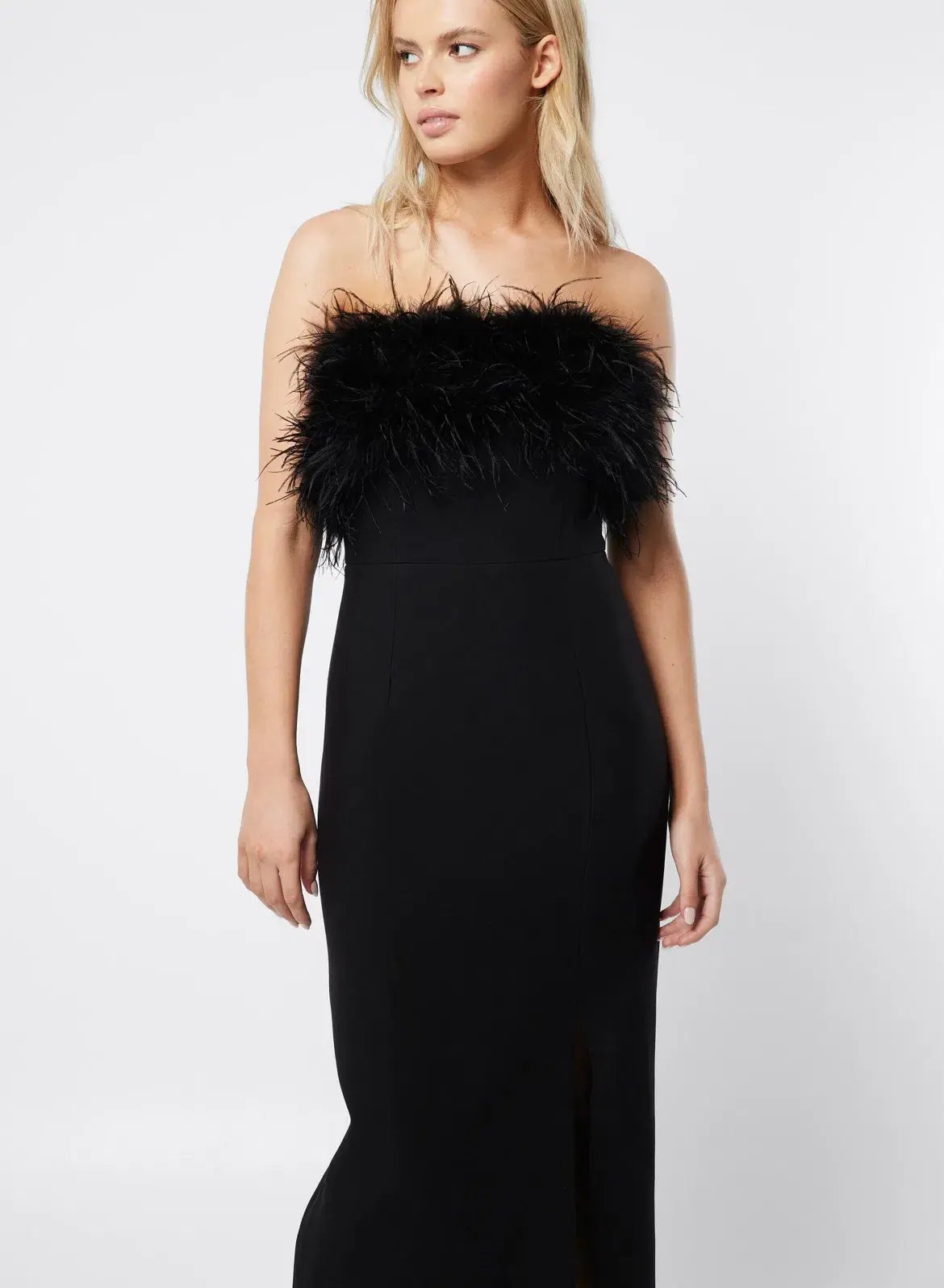 Mossman The Nightshift Midi Dress Black Size 8 photo 2