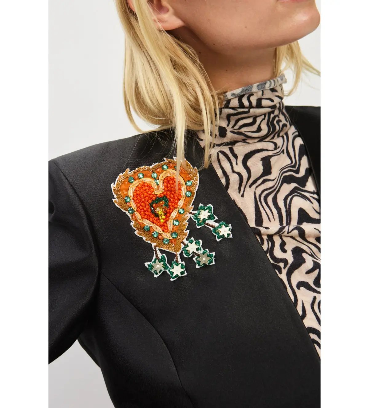 Alemais Ginger Embellished Blazer Black Size AU 4 photo 4