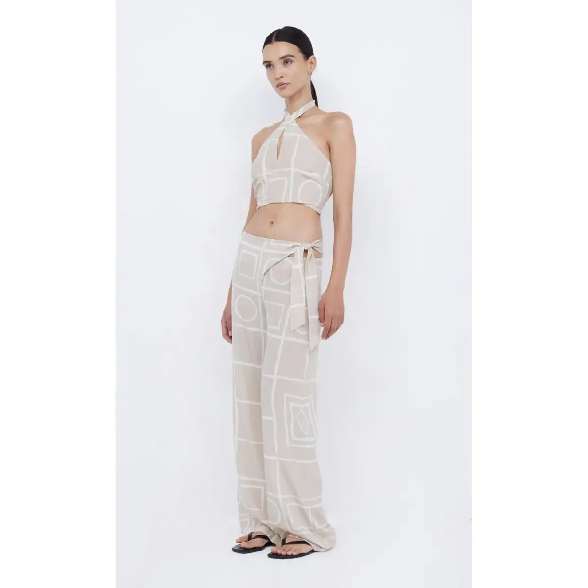 Bec & Bridge Salma Top Size 6 and Pants Size 8 Set in Beige photo 2