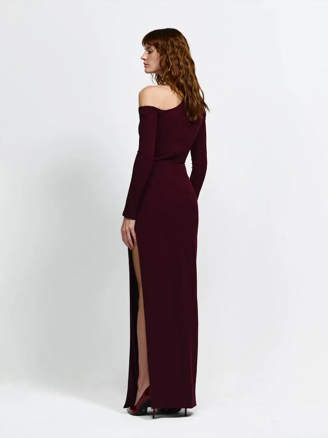 Effie Kats Cayley Gown Maxi Dress in Wine Size XS / AU 6-8 photo 4