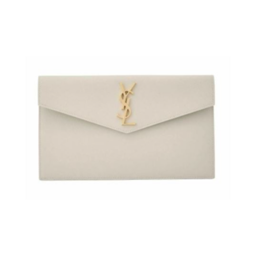 Saint Laurent Uptown Clutch Soft White Bag photo 3