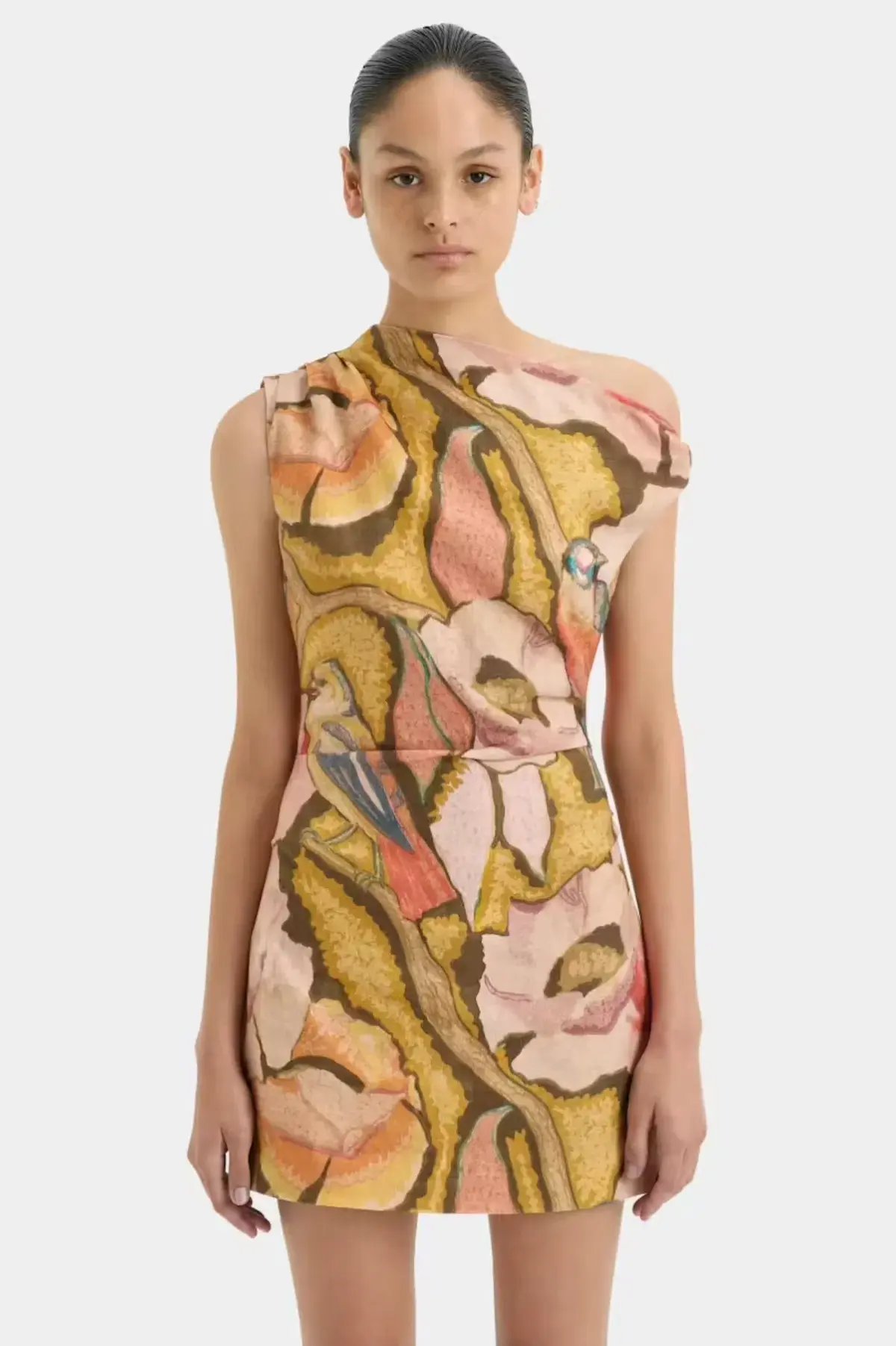 Sir the Label Talulah Knot Mini Dress Sanderling Floral  Size 8 photo 2