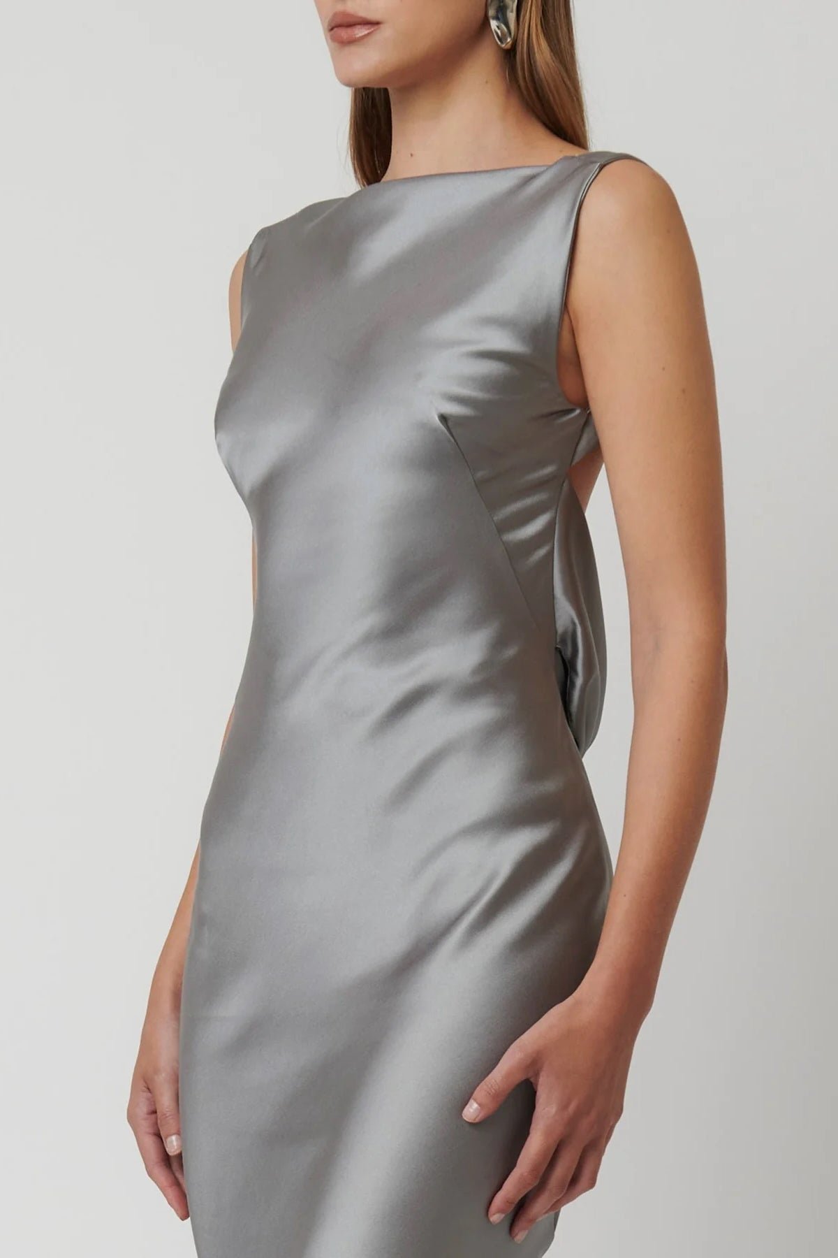 EFFIE KATS KAROLINA GOWN - PLATINUM photo 4
