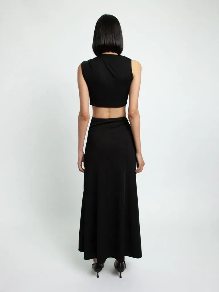 Christopher Esber Moodstone Crop Tank and Skirt Set Black Size 6 photo 3