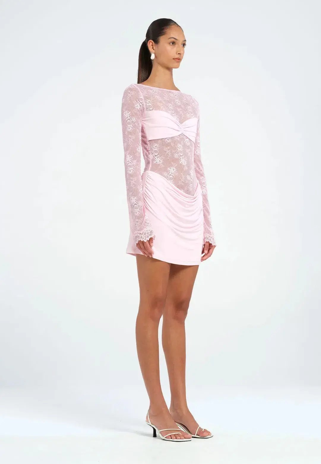 Benni Oskar Mini Dress in Baby Pink Size 8 photo 4