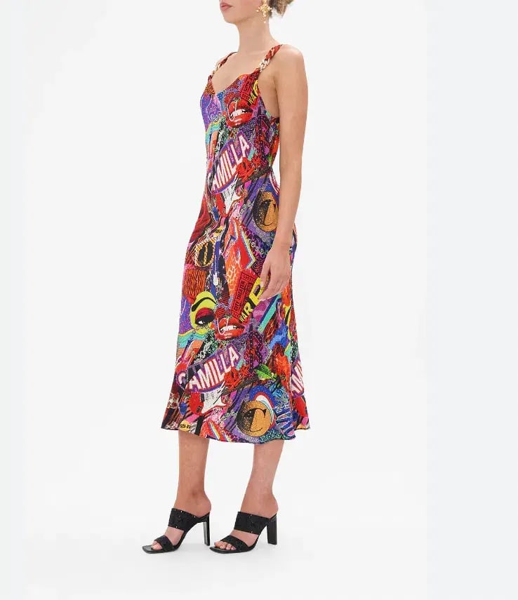 Camilla  Bias Slip With Wide Strap in Radical Birth Print Size L (AU 14) photo 6