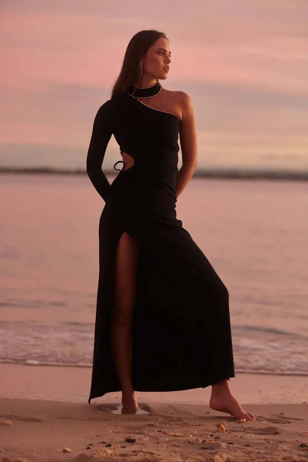 Sonya Moda Yarra Embellished Gown Black Size 8 photo 2
