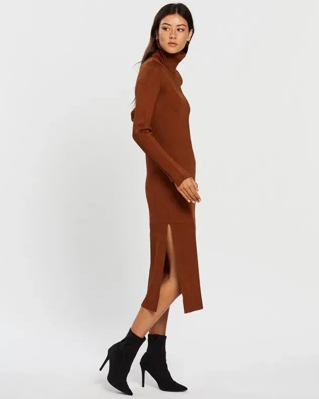 Camilla and Marc Winifred Knit Dress Brown Size 10 photo 2
