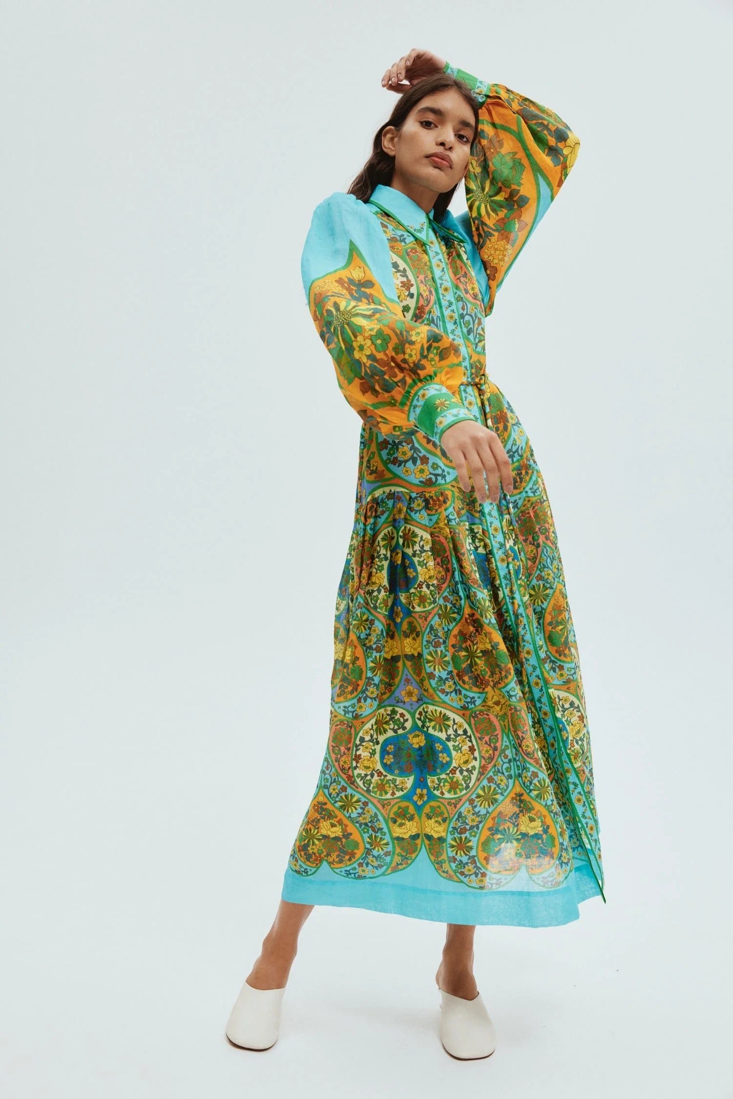 ALÉMAIS SOFIE SHIRTDRESS DRESS - MULTI photo 4