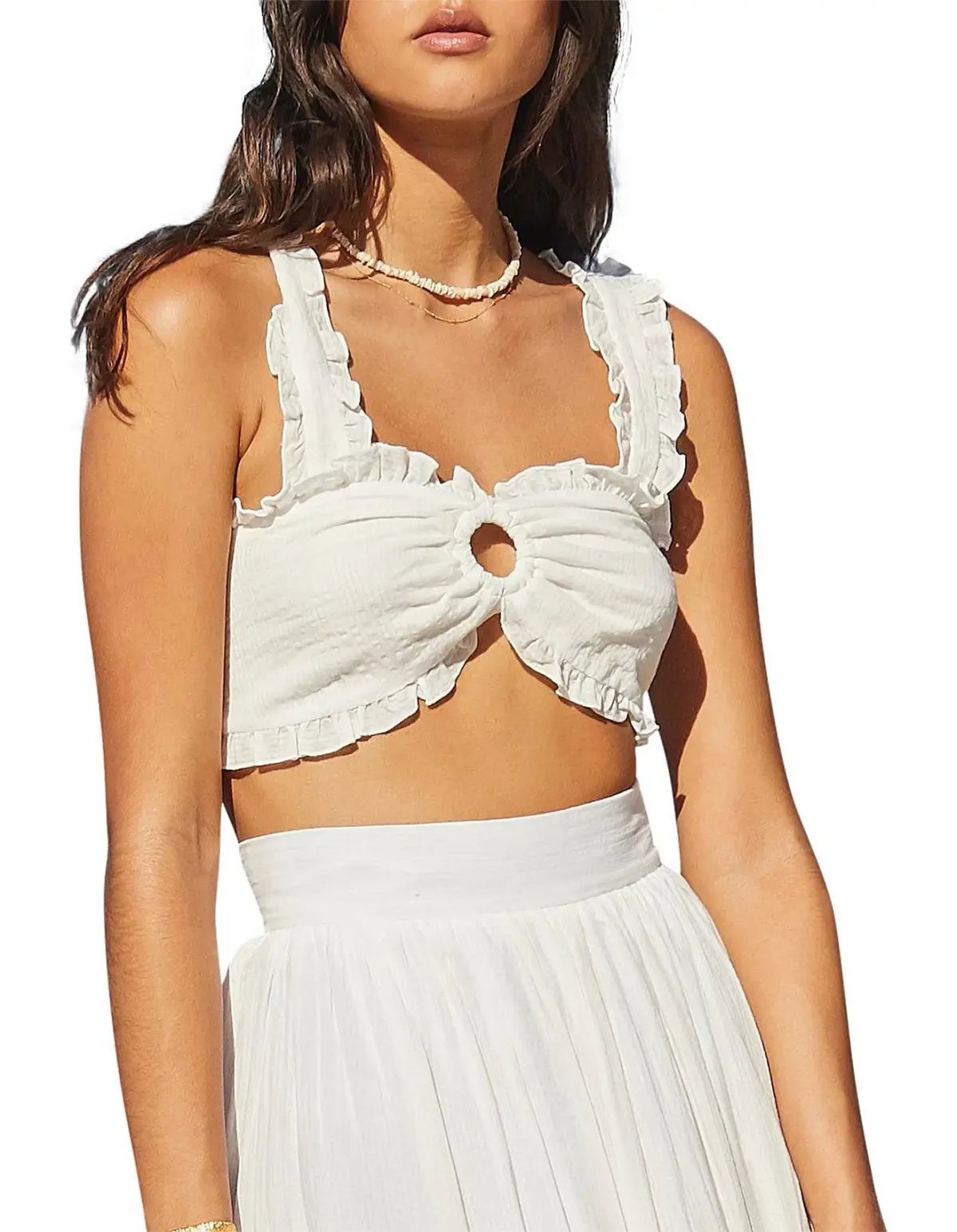 Bec & Bridge Koa Top Size 8 and Skirt Size 6 Set White photo 2