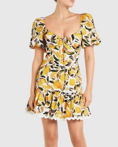 Rebecca Vallance Amarilla Mini Dress Print Size 10 photo 4