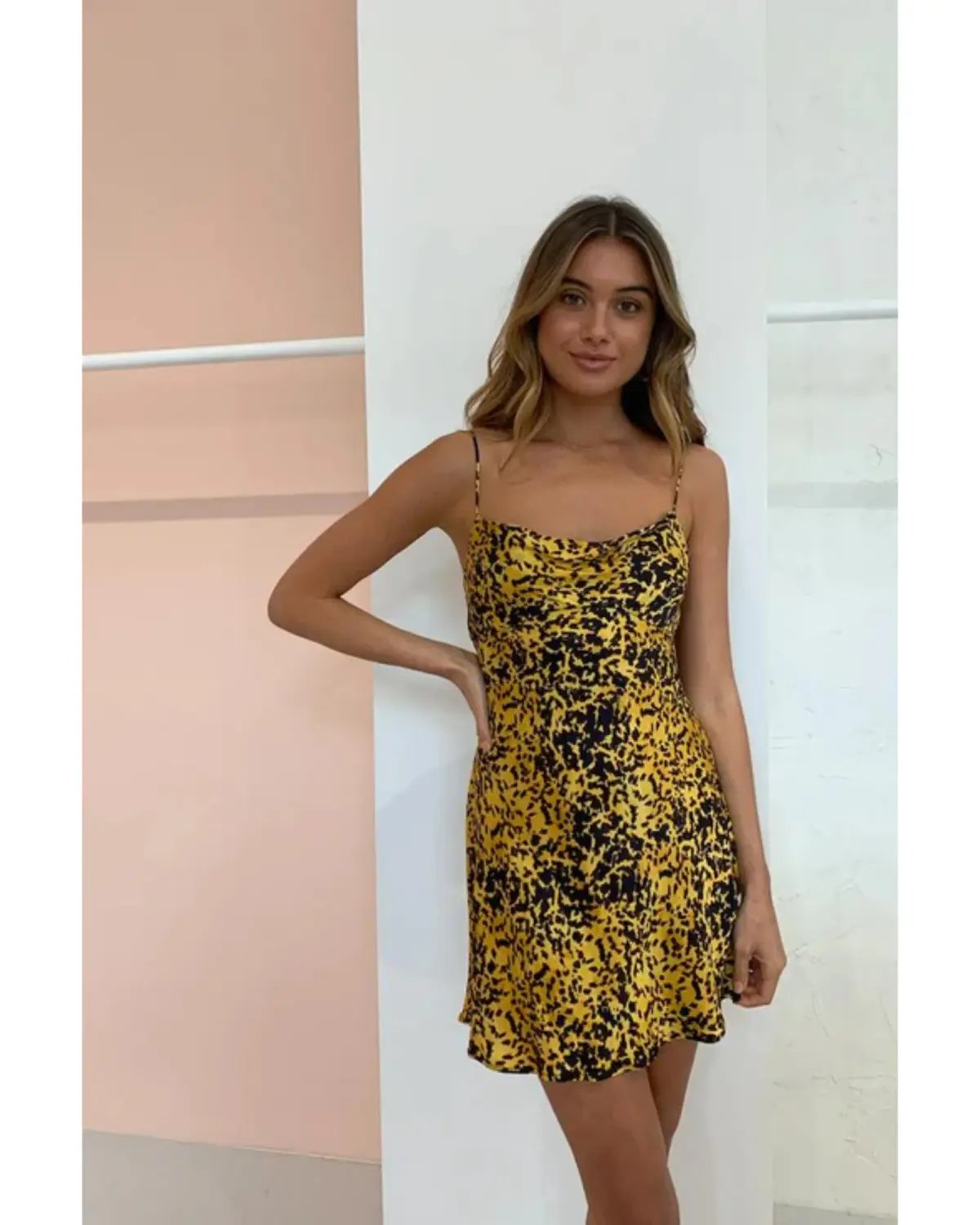 Bec & Bridge Turtle Rock Mini Dress Gold/Black Size AU 8 photo 2