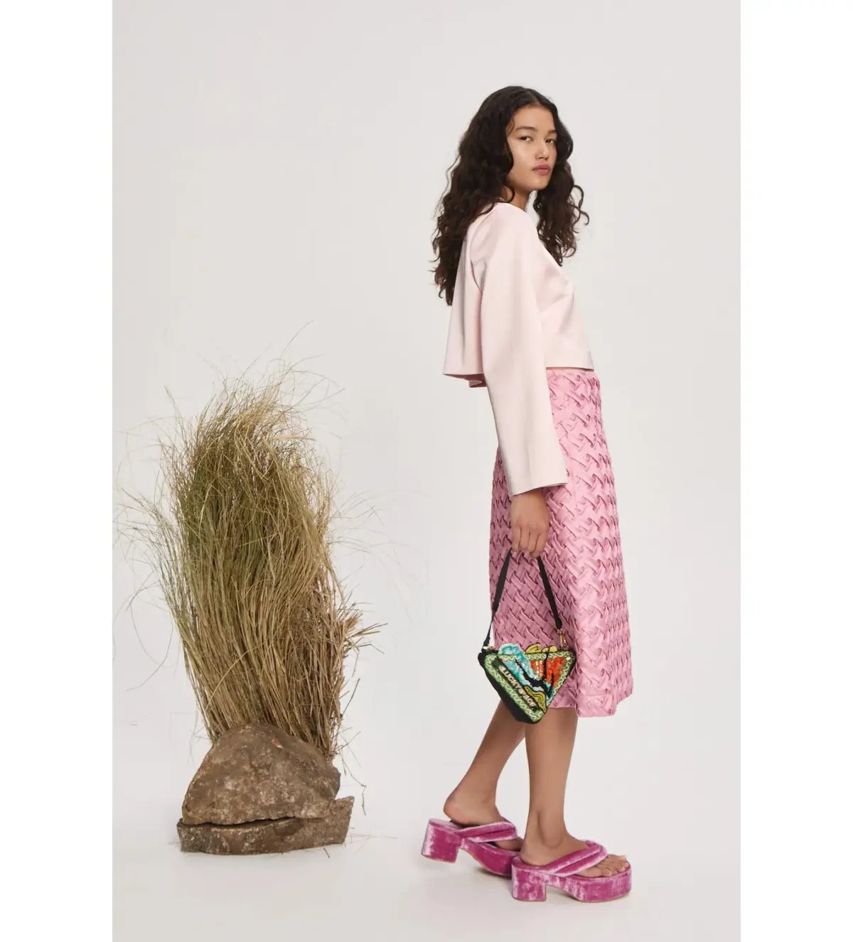 Alemais Inez Skirt In Pink Size 8 photo 2