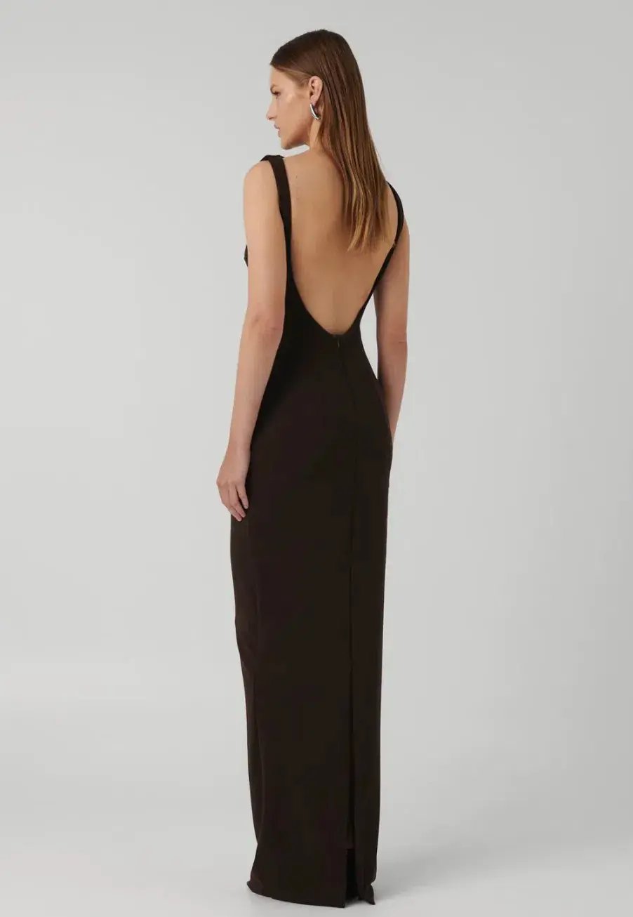 Effie Kats Verona Gown Coffee Size 10 photo 4