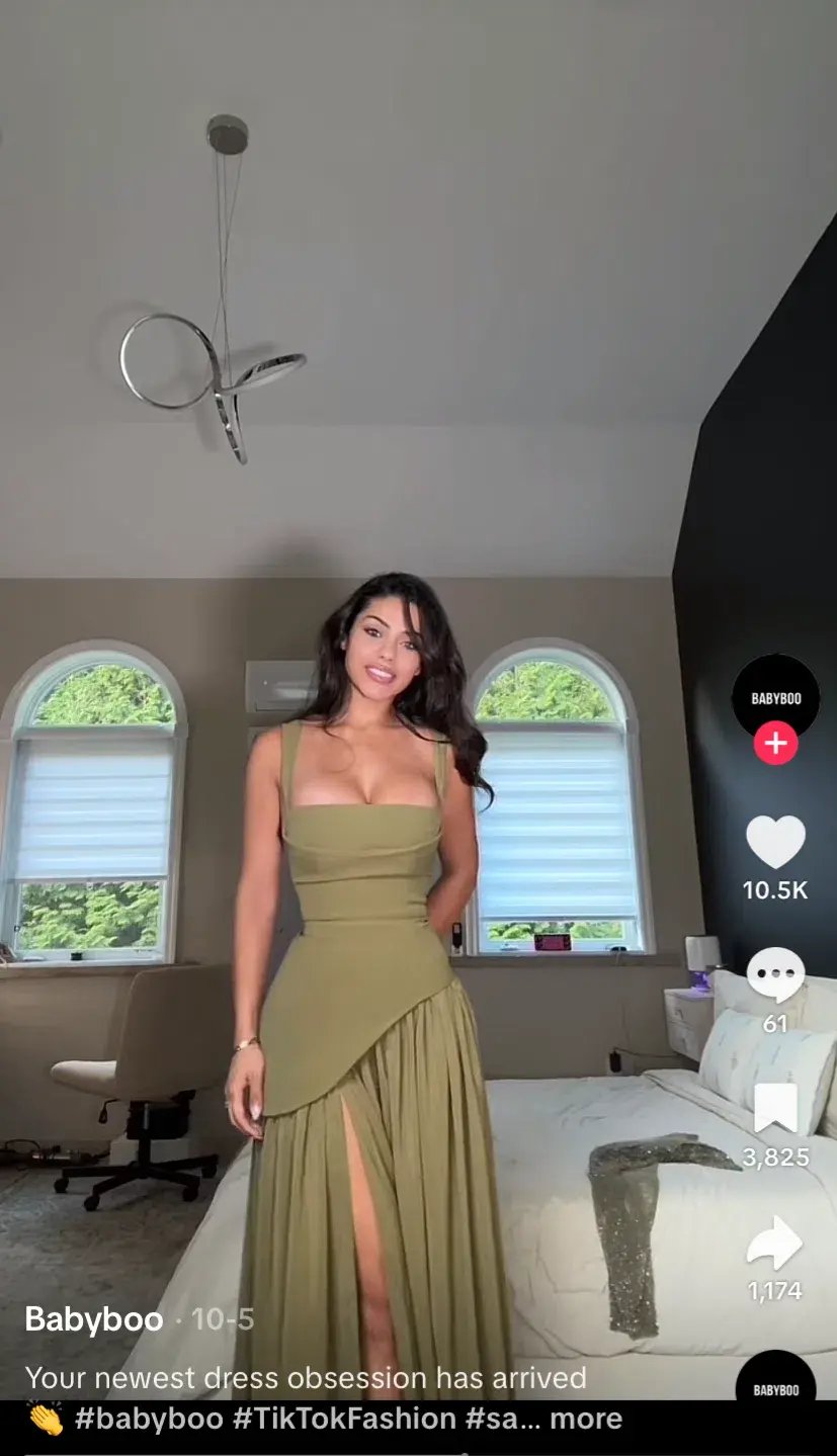 BABYBOO TULLULAH MAXI DRESS DEEP OLIVE SIZE S photo 11