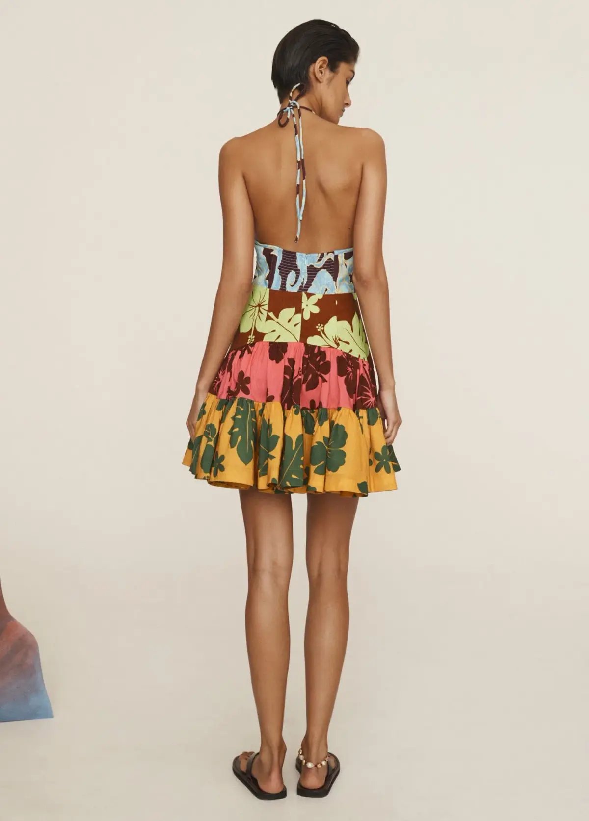 Alemais Poppy Spliced Mini Dress Multi Size 8 photo 2