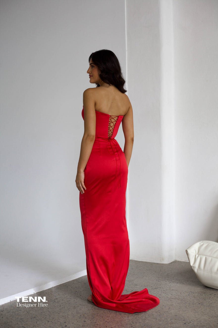Lia Stublla Adrienne Gown - Red photo 2