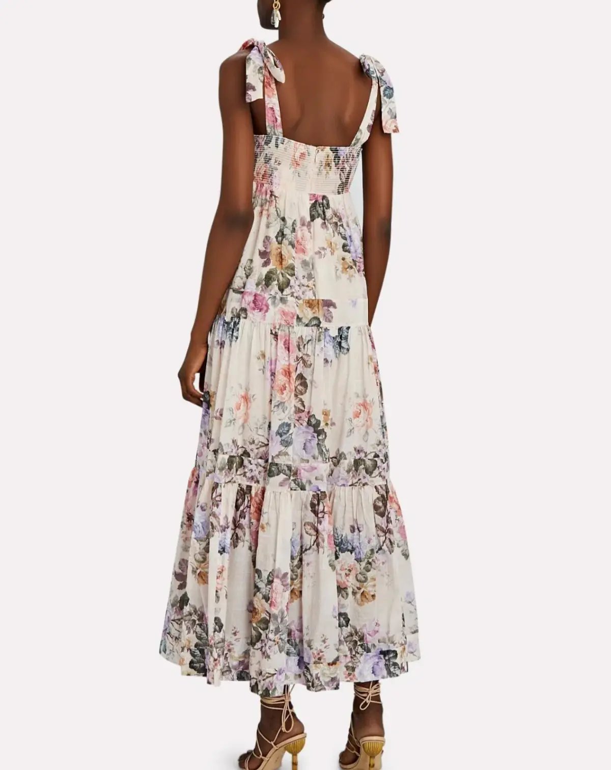 Zimmermann Brighton Tie Shoulder Dress Floral Size 0 /AU 8 photo 3