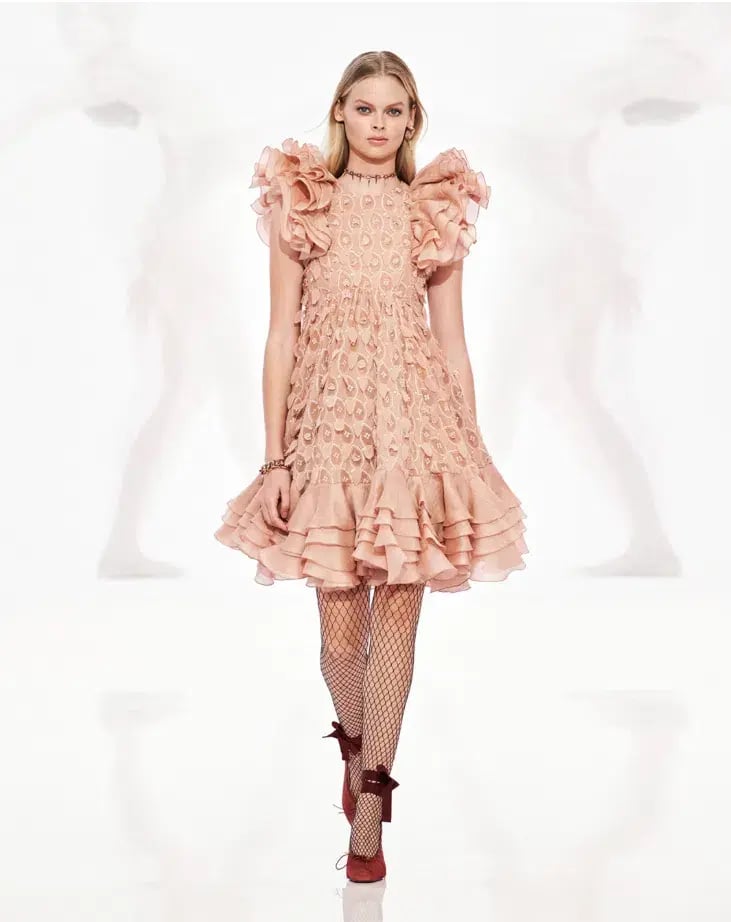 Zimmermann The Dancer Frilled Mini Dress in Blush Size 1 (AU 10) photo 5