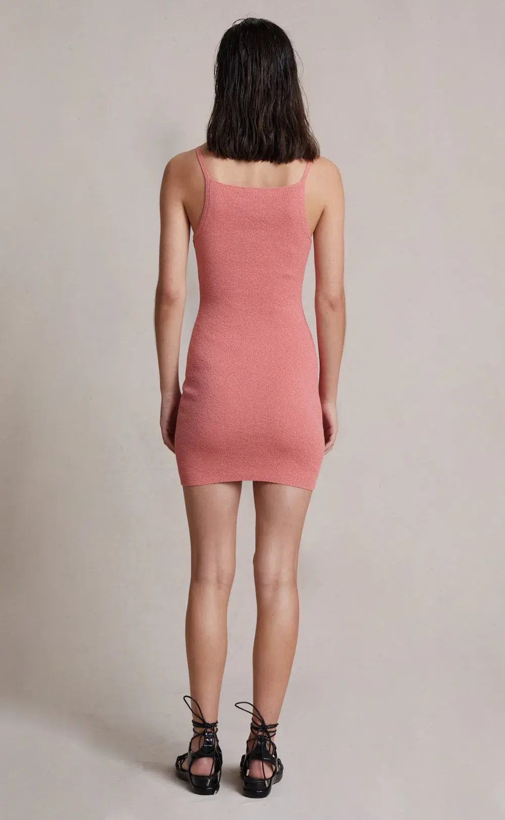 Bec & Bridge Salmon Oasis Knit Mini Dress Pink Size 8 photo 3