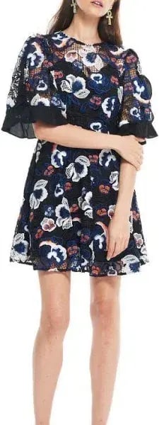 Talulah Estee Multi Lace Mini Dress Print Size 8 photo 2