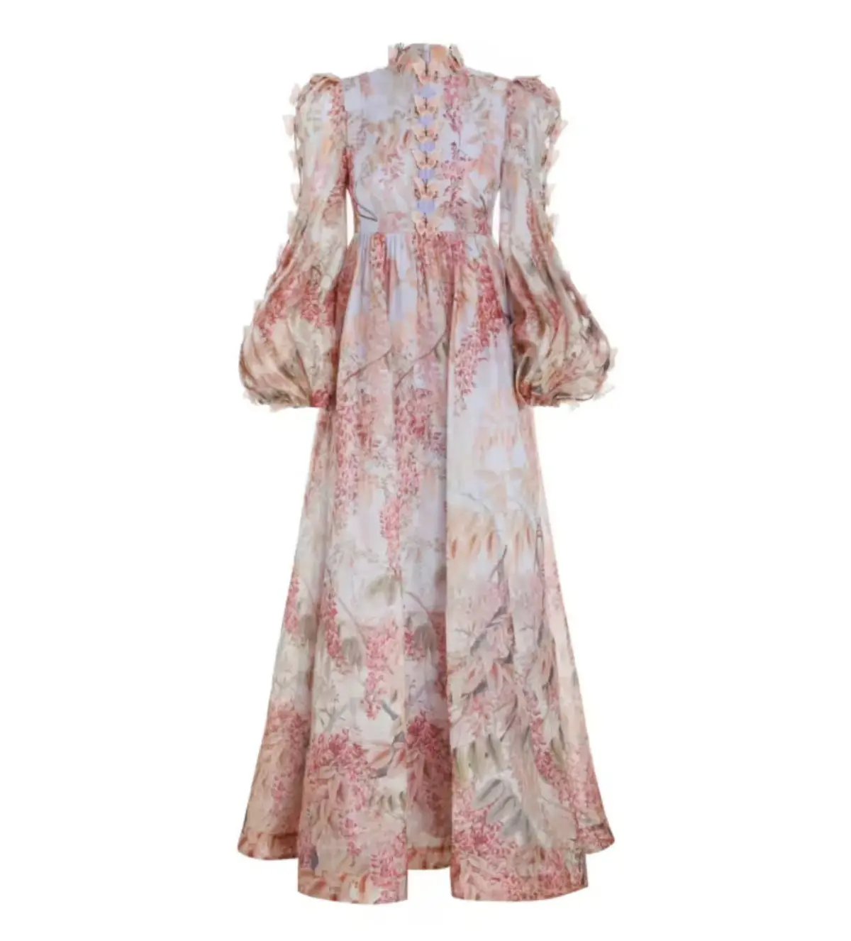 Zimmermann Botanica Butterfly Gown Pink Floral Size 2/AU 12 photo 4