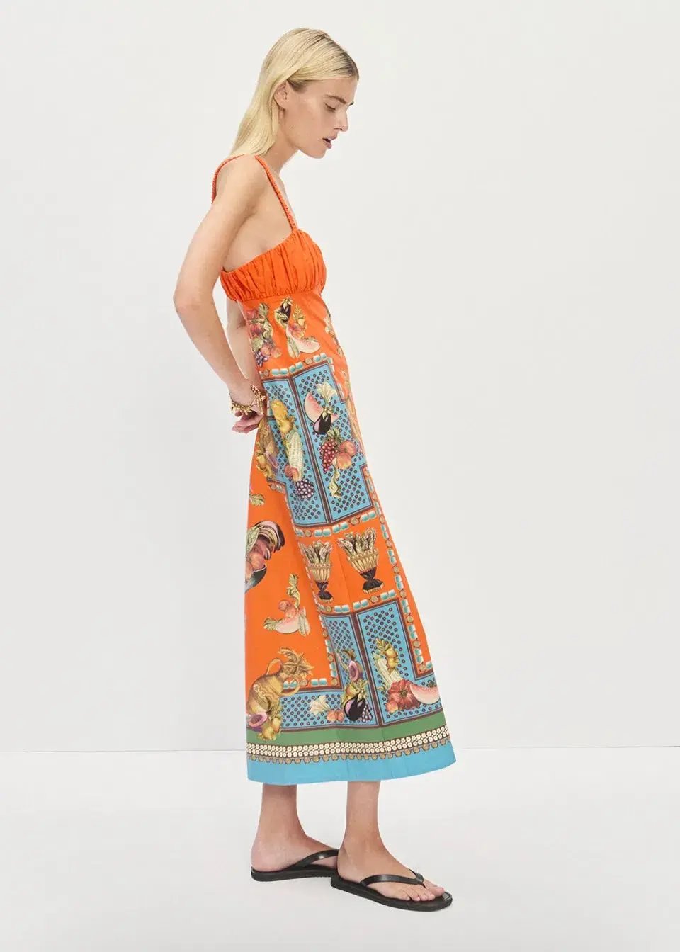 Alemais Rocco Orange Midi Size 6 photo 3