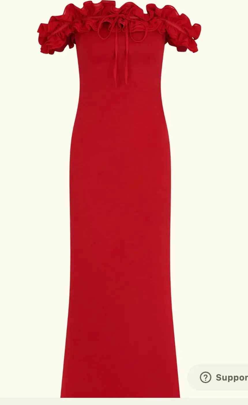 Nova - Ruffle Off Shoulder Maxi Dress - Ruby photo 6
