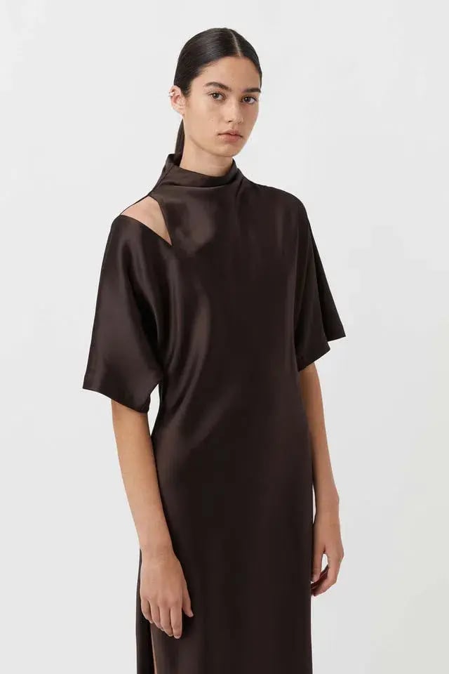 Camilla & Marc Sorrell Maxi Dress in Chocolate Size 14 photo 2