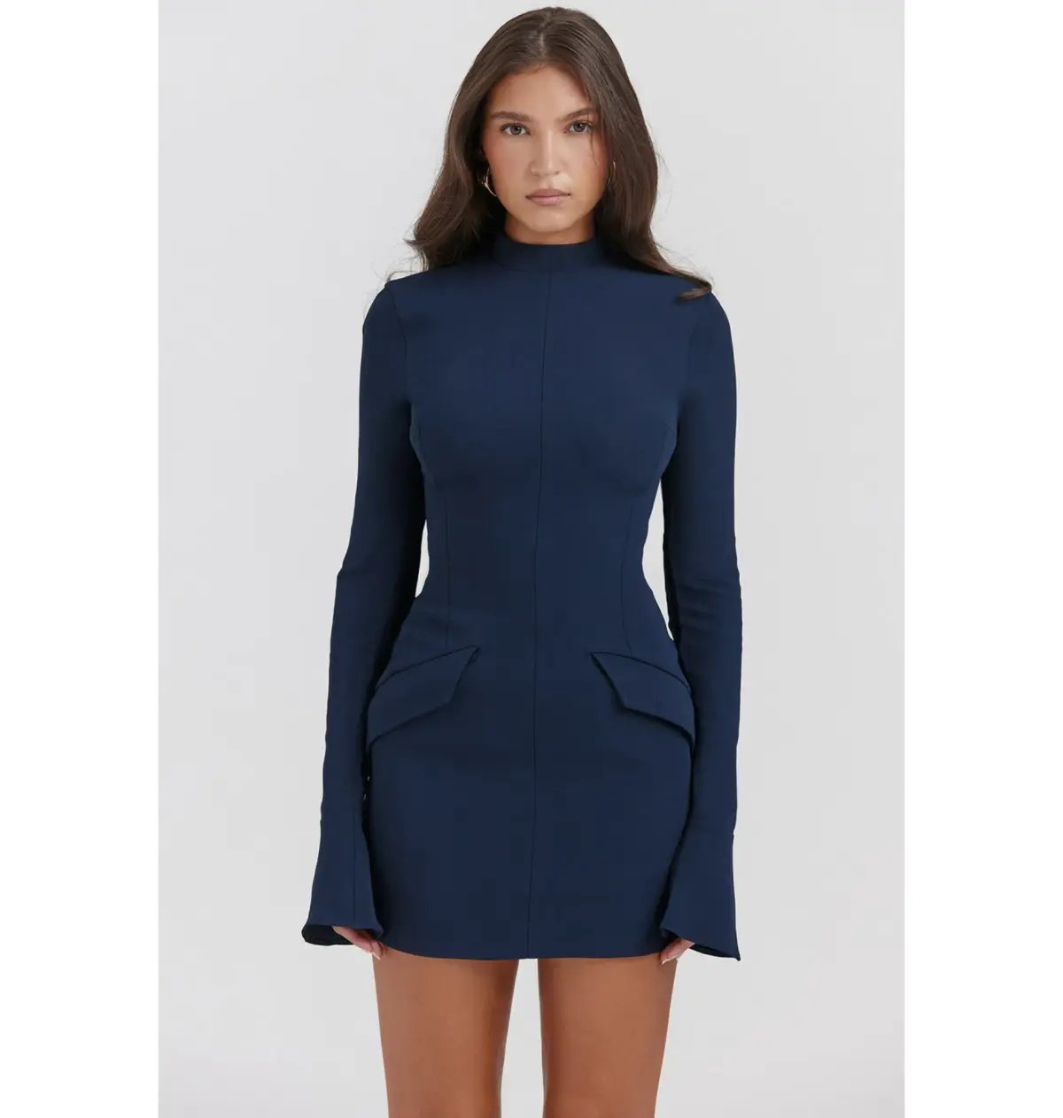 House of CB Mahalia Mini Dress Navy Size AU 4 photo 2