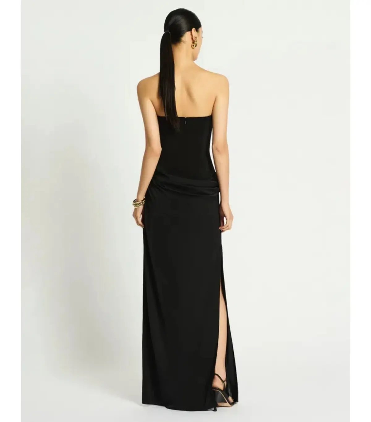 Sass & Bide Kahlo Maxi Column Black Dress AU 8 photo 2