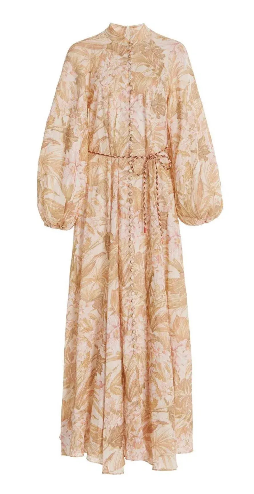 Zimmermann Andie Billow Long Dress Print Size 8 photo 3