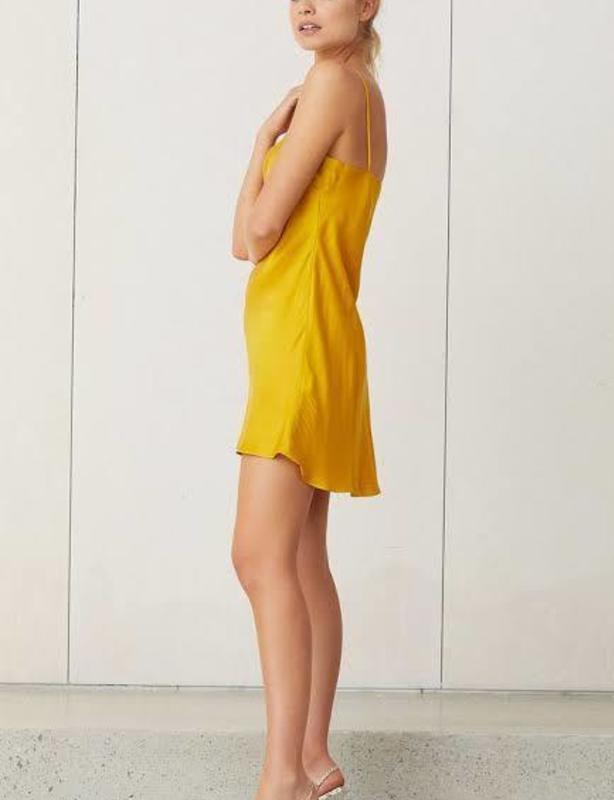 Bec & Bridge Classic Silk Mini Dress Marigold Size 10 photo 2